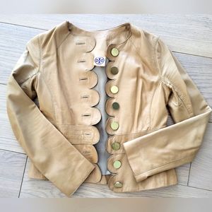 Tory Burch 100% Leather jacket size 0